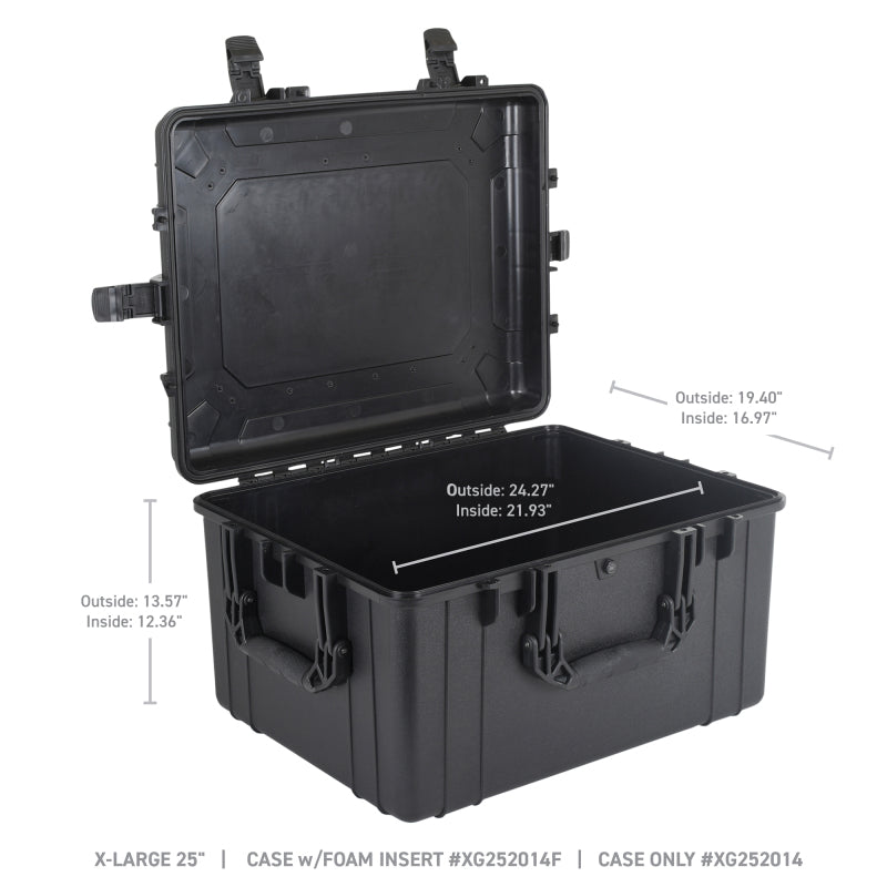 Load image into Gallery viewer, Go Rhino XVenture Gear Hard Case w/Foam - Extra Large 25in. / Lockable / IP67 - Tex. Blk
