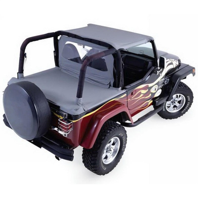 Load image into Gallery viewer, Rampage 1987-1991 Jeep Wrangler(YJ) Cab Soft Top And Tonneau Cover - Black Denim
