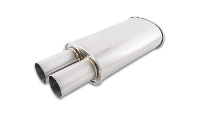 Load image into Gallery viewer, Vibrant Streetpower Oval Muffler w/3.00in Round Straight Cut Tip (2.50in Inlet)
