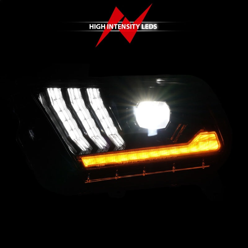 Load image into Gallery viewer, ANZO 10-14 Ford Mustang LED Projector Headlights w/Sequential Light Tube (NON HID Compatible)
