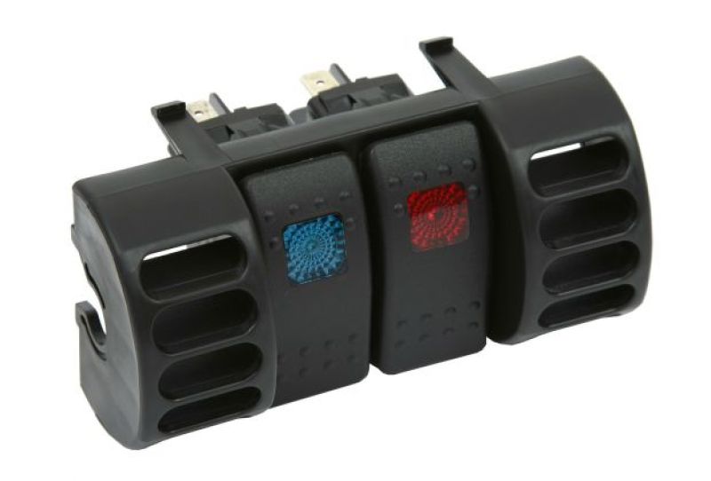 Load image into Gallery viewer, Daystar 1984-2001 Jeep Cherokee XJ 2WD/4WD - Air Vent Switch Panel (Includes Blue &amp; Red Switches)
