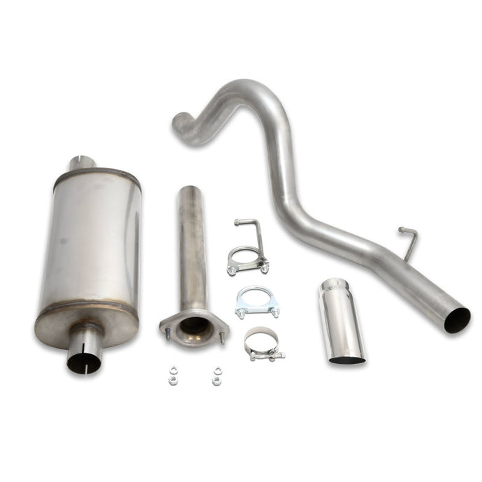 JBA 04-06 Jeep Wrangler LJ 2.4L/4.0L 304SS Single Rear Exit Cat-Back Exhaust