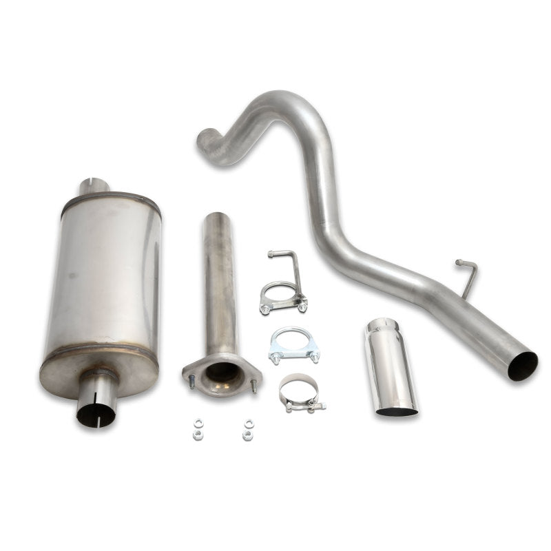 Load image into Gallery viewer, JBA 04-06 Jeep Wrangler LJ 2.4L/4.0L 304SS Single Rear Exit Cat-Back Exhaust
