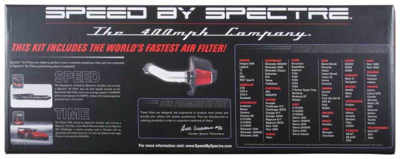 Load image into Gallery viewer, Spectre 04-08 Ford F150 V8-5.4L F/I Air Intake Kit - Clear Anodized w/Red Filter
