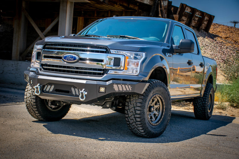 Load image into Gallery viewer, DV8 Offroad 2018+ Ford F-150 Front Bumper w/ Light Holes
