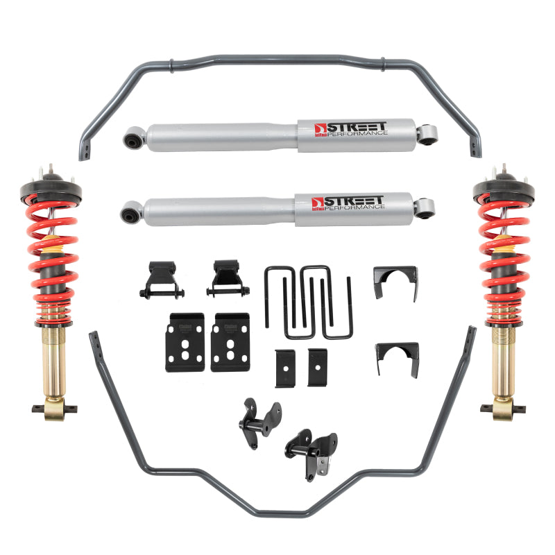 Load image into Gallery viewer, Belltech 2021+ Ford F-150 2WD 0-3in Front 5.5in Rear Complete Lower Kit with SP Shocks
