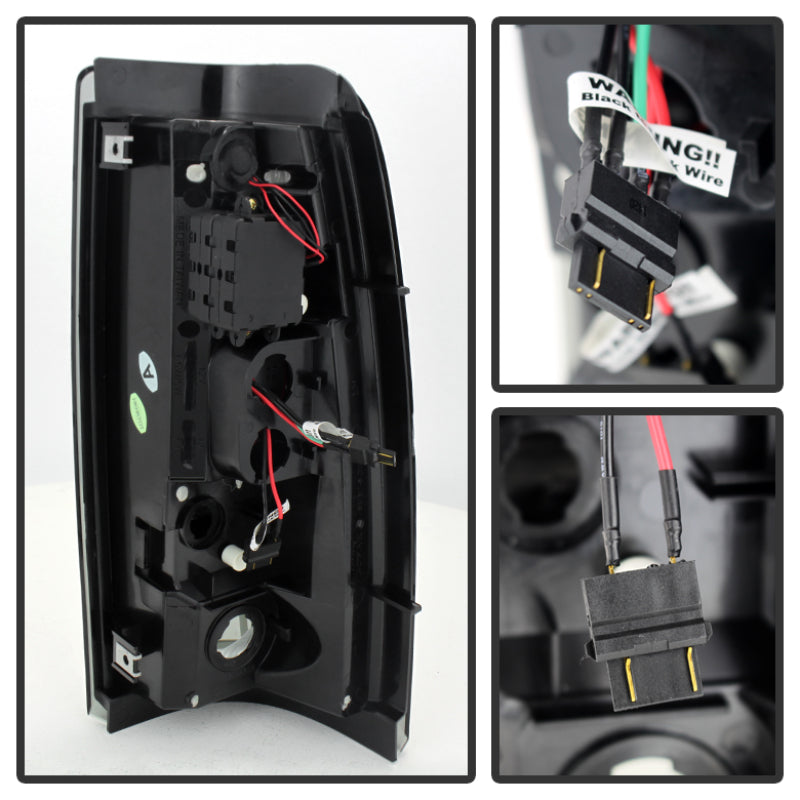 Load image into Gallery viewer, Spyder Chevy Silverado 1500 03-06 (Not Fit Stepside)LED Tail Lights Blk Smke ALT-YD-CS03-LED-BSM
