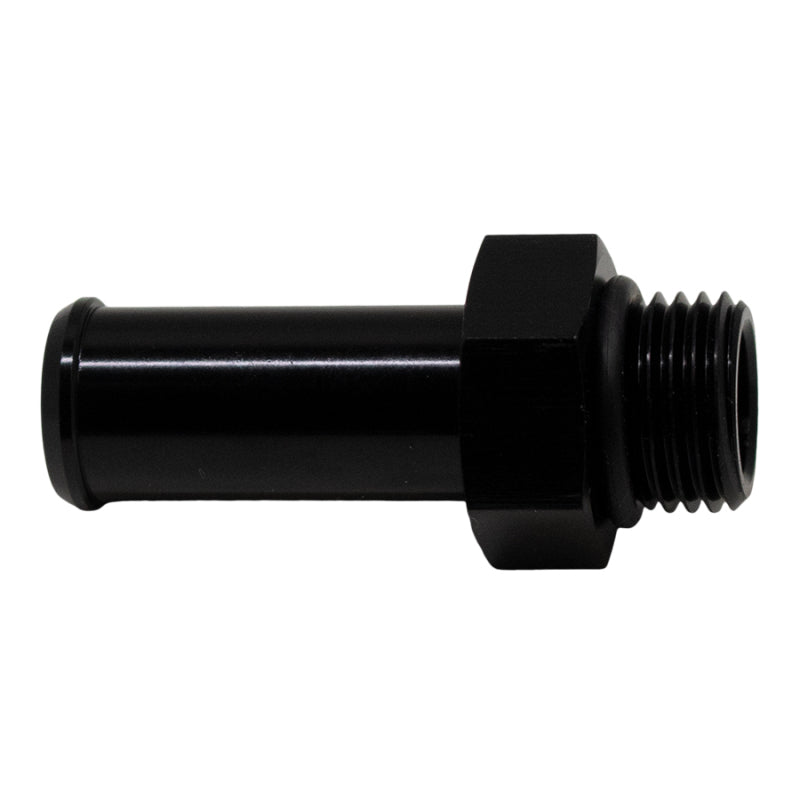 Load image into Gallery viewer, DeatschWerks 6AN ORB Male to 1/2in Male Barb Fitting (Incl O-Ring) - Anodized Matte Black
