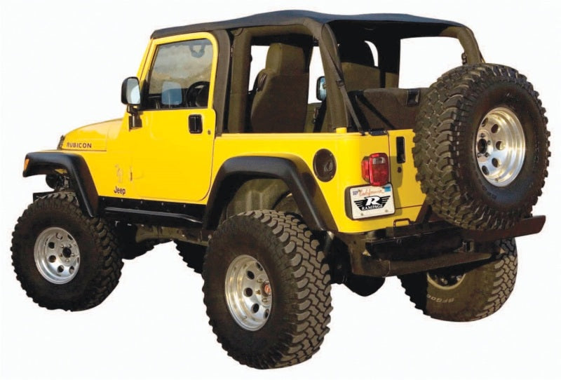 Load image into Gallery viewer, Rampage 1997-2006 Jeep Wrangler(TJ) Excludes LJ Unlimited Frameless Soft Top Kit - Black Diamond
