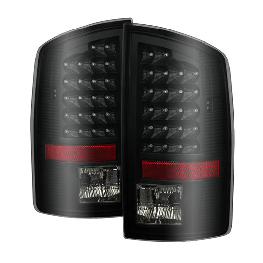 xTune Dodge Ram 07-08 1500 / Ram 07-09 2500/3500 LED Tail Lights Black Smoke ALT-JH-DR07-LED-BKSM