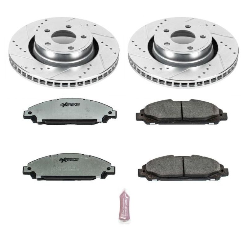 Load image into Gallery viewer, Power Stop 15-19 Ford Mustang Front Z26 Street Warrior Brake Kit
