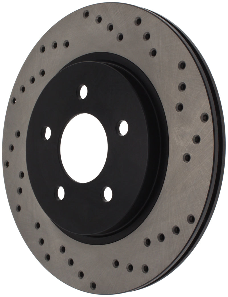 Load image into Gallery viewer, StopTech 05-10 Ford Mustang V6/4.0L / GT V8/4.6L Cross Drilled Left Rear Rotor
