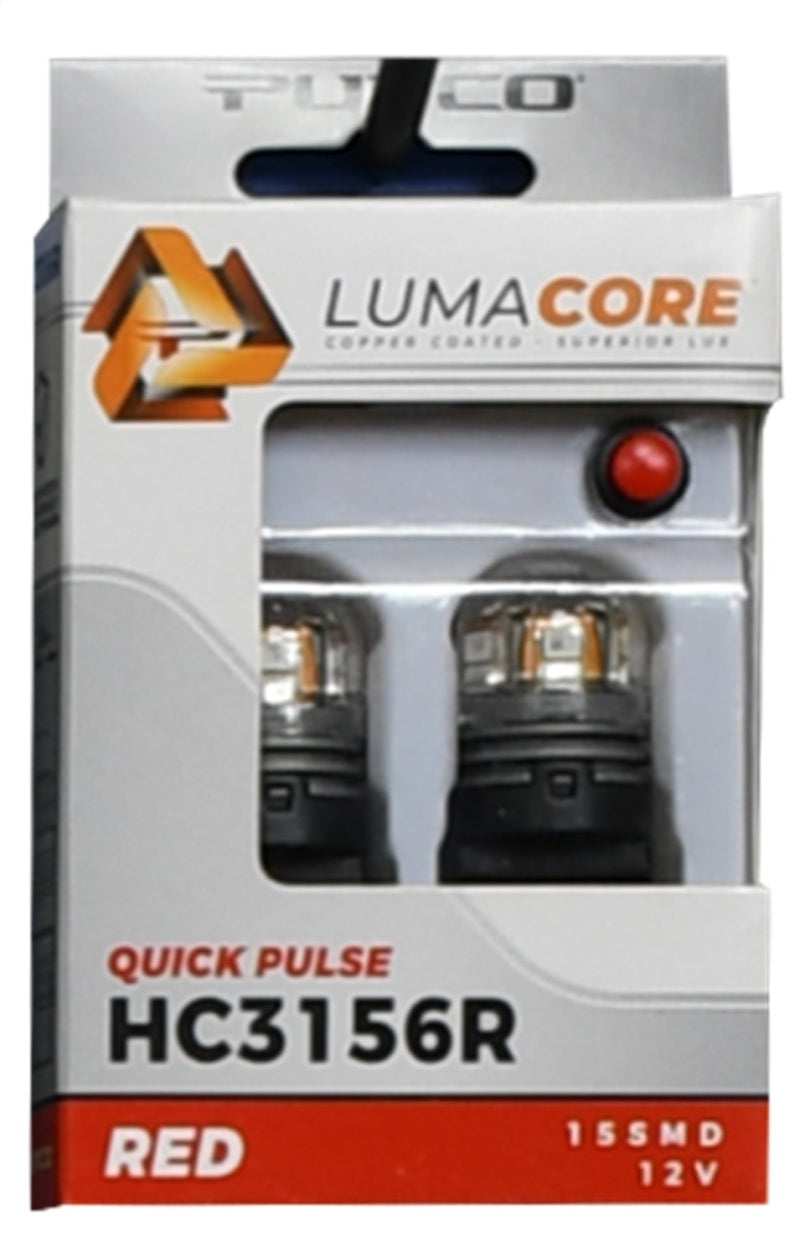 Load image into Gallery viewer, Putco LumaCore 3156 Red - Pair (x3 Strobe w/ Bright Stop)
