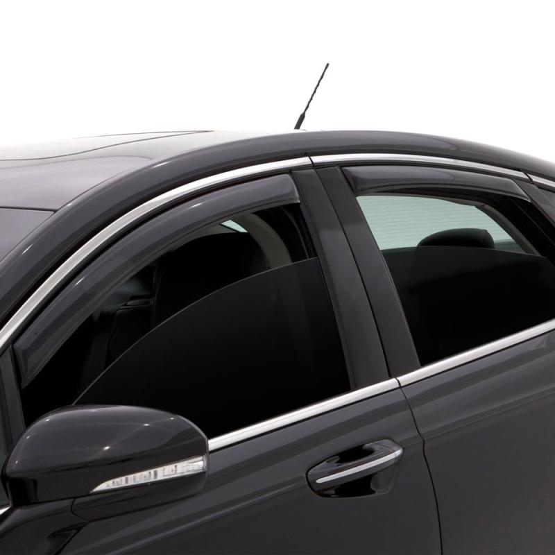 Load image into Gallery viewer, AVS 07-13 Chevy Silverado 1500 Ext. Cab Ventvisor Front &amp; Rear Window Deflectors 4pc - Smoke
