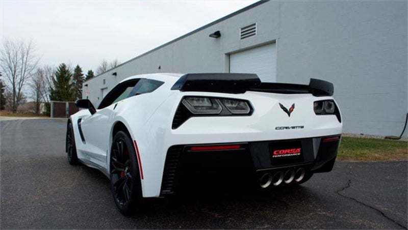 Load image into Gallery viewer, Corsa 17-19 Chevy Corvette Z06 (Grand Sport Only) 3in Axle Back Xtreme Exhaust Pol Quad 4.5in Tip
