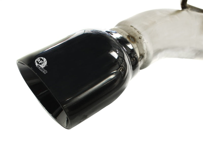 Load image into Gallery viewer, aFe MACHForce XP Exhaust 3in Stainless Stee CB/10-13 Chevy Camaro V8-6.2L (td) (gloss blk tip)
