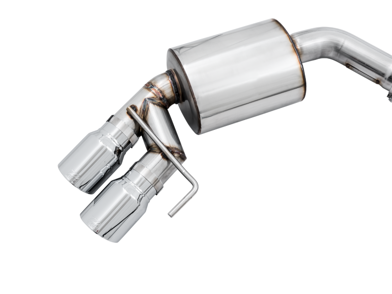 Load image into Gallery viewer, AWE Tuning 2018+ Ford Mustang GT (S550) Cat-Back Exhaust - Touring Edition (Quad Chrome Silver Tips)
