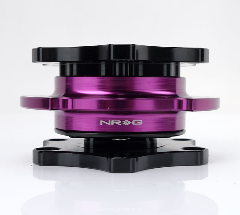 Load image into Gallery viewer, NRG Quick Release SFI SPEC 42.1 - Shiny Black Body / Shiny Purple Ring
