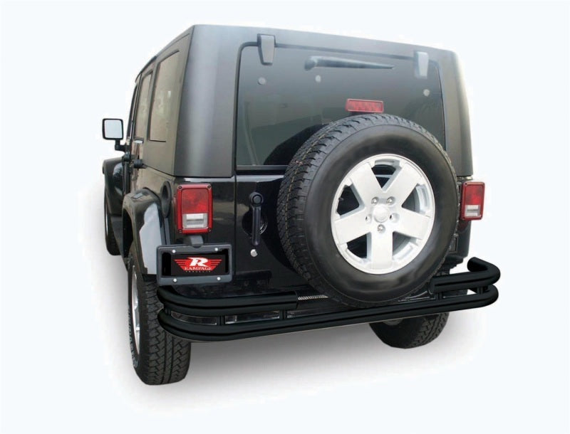 Load image into Gallery viewer, Rampage 2007-2018 Jeep Wrangler(JK) Double Tube Rear Bumper - Black
