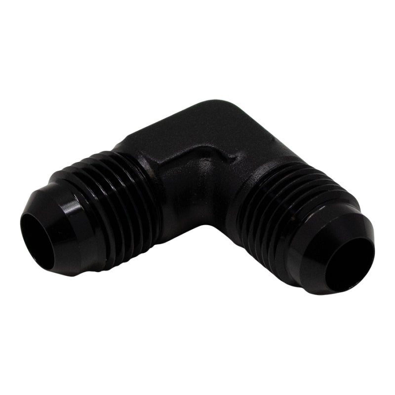 Load image into Gallery viewer, DeatschWerks 6AN Male Flare to 6AN Male Flare 90-Degree Fitting - Anodized Matte Black
