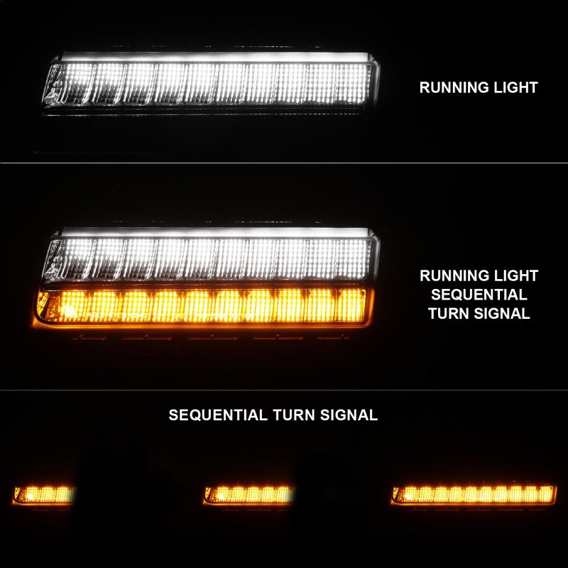 Load image into Gallery viewer, ANZO Wrangler 18-21/Gladiator 20+ LED Side Marker Lights Smoke w Sequential Signal
