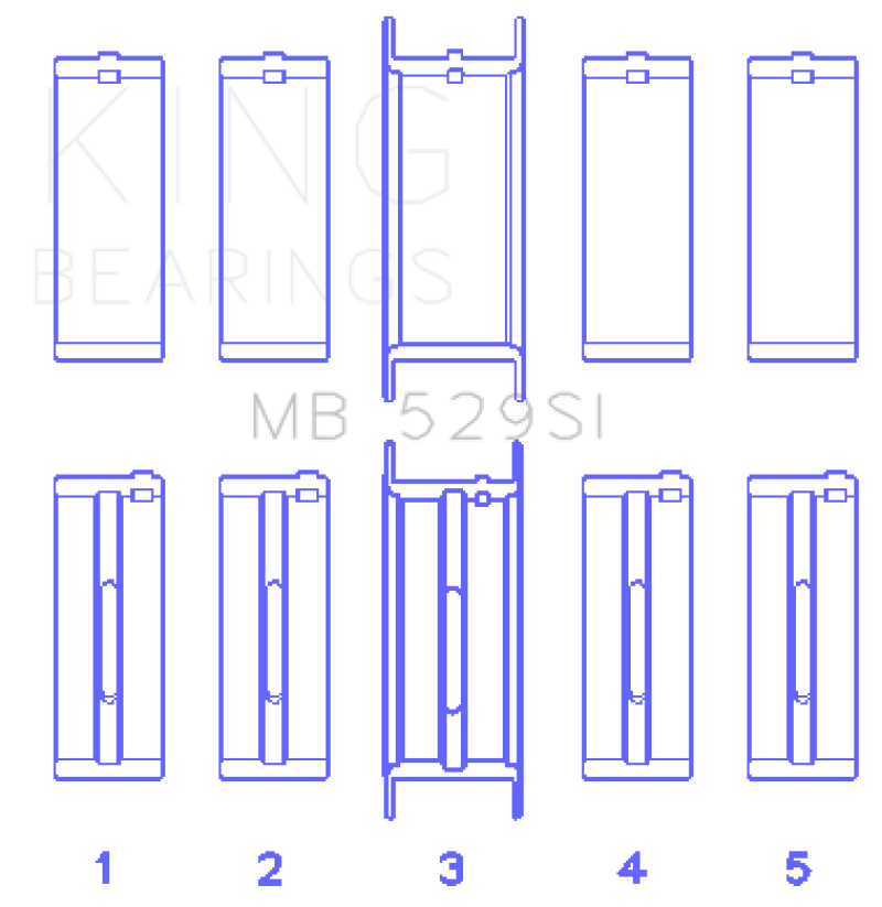 Load image into Gallery viewer, King Engine Bearings Ford V8 221 Main Bearing Set

