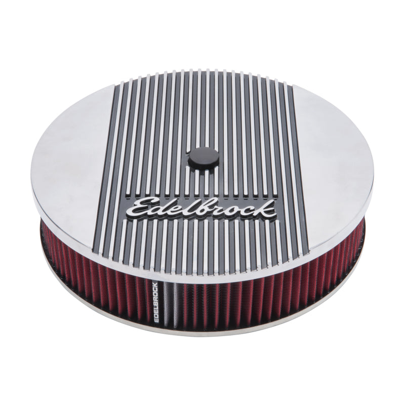 Load image into Gallery viewer, Edelbrock Air Cleaner Elite II 14In Diameter w/ 3In Element Standard Height Polished
