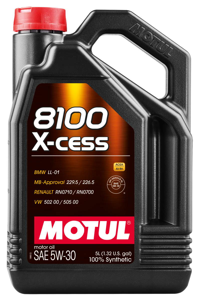 Load image into Gallery viewer, Motul Synthetic Engine Oil 8100 5W30 X-CESS 5L
