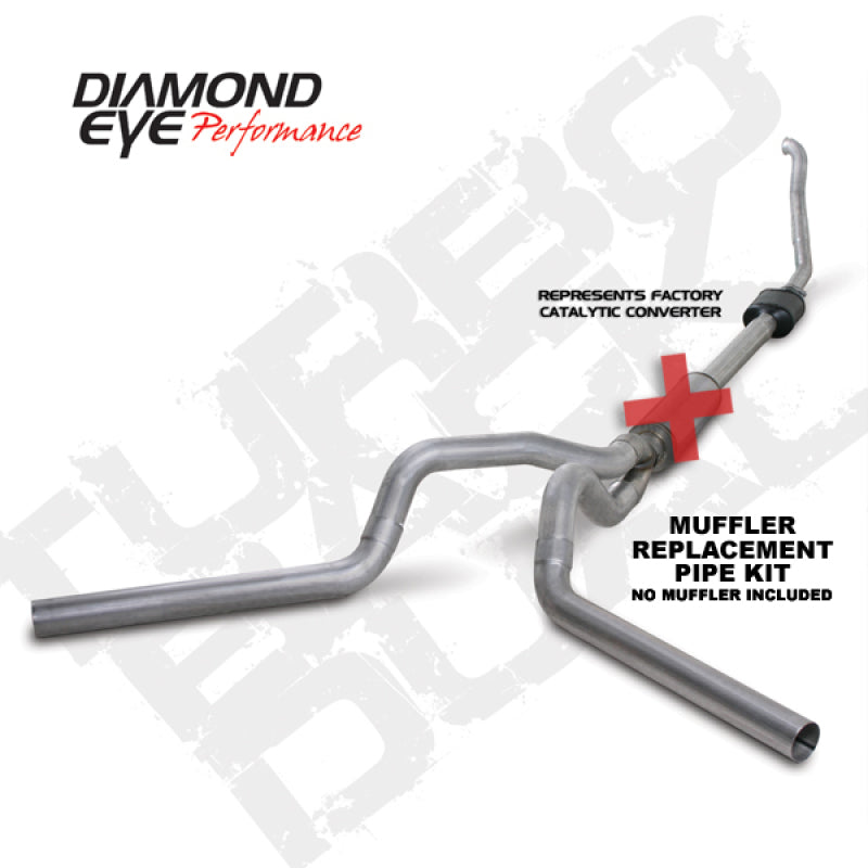 Load image into Gallery viewer, Diamond Eye KIT 4in Turbo Back MFLR RPLCMENT PIPE DUAL ALUM94-97 5 7 3L F250/F350 PWRSTROKE NFS
