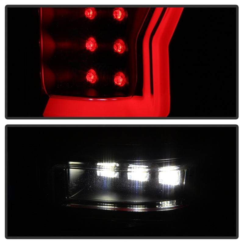 Load image into Gallery viewer, Spyder Ford F150 04-08 Styleside Tail Light V2 - LED - Black Smoke ALT-YD-FF15004V2-LBLED-BSM
