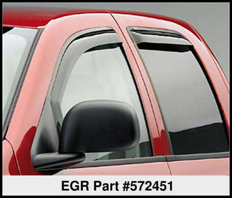 Load image into Gallery viewer, EGR 02-08 Dodge F/S Pickup Quad Cab New Body In-Channel Window Visors - Set of 4 (572451)
