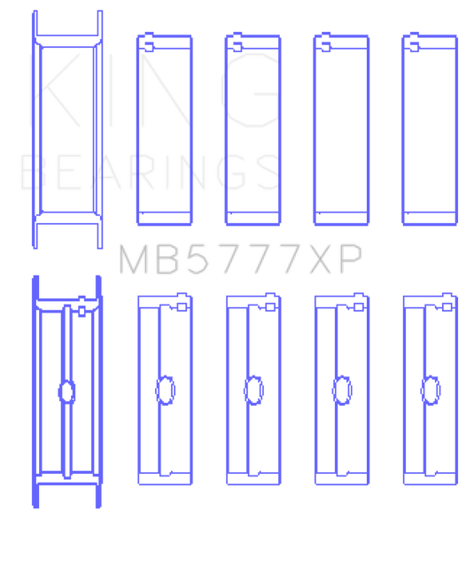 King Engine Bearings Dart LS Next Block (Size STDX) Performance Main Bearing Set