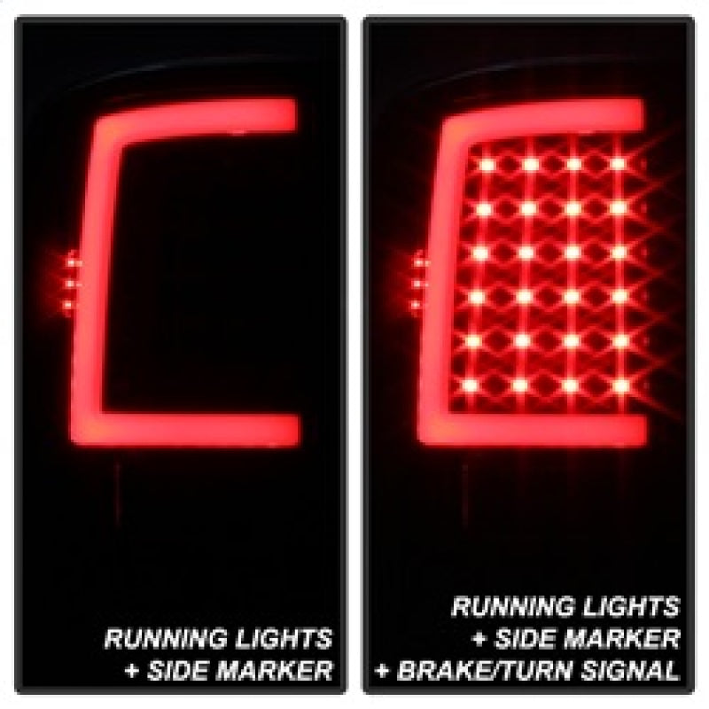 Load image into Gallery viewer, xTune 09-18 Dodge Ram 1500 LED Tail Lights - Black Smoke (ALT-ON-DR09-LBLED-BSM)
