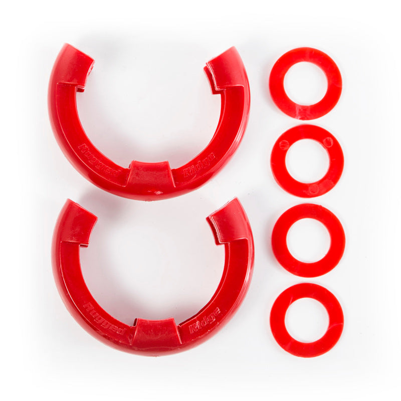 Load image into Gallery viewer, Rugged Ridge Red 3/4in D-Ring Isolator Kit
