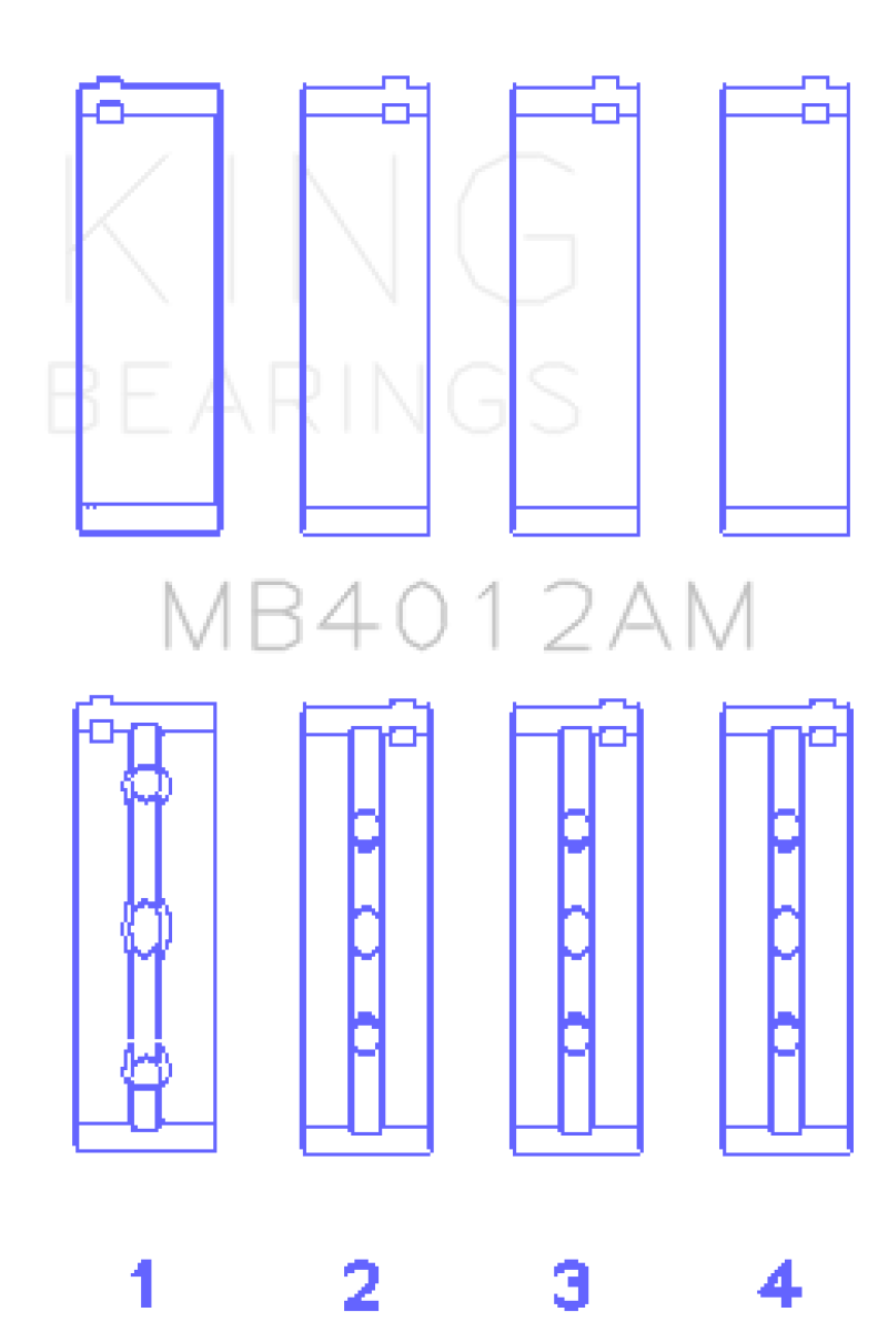 Load image into Gallery viewer, King Engine Bearings Toyota 5VZFE Crankshaft Main Bearing Set
