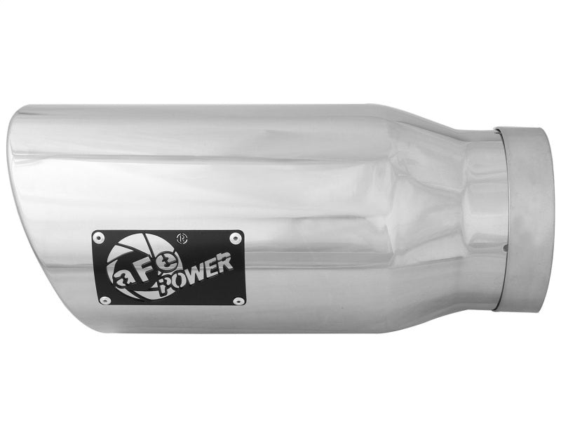 Load image into Gallery viewer, aFe MACH Force-Xp 5in Inlet x 7in Outlet x 15in length 304 Stainless Steel Exhaust Tip
