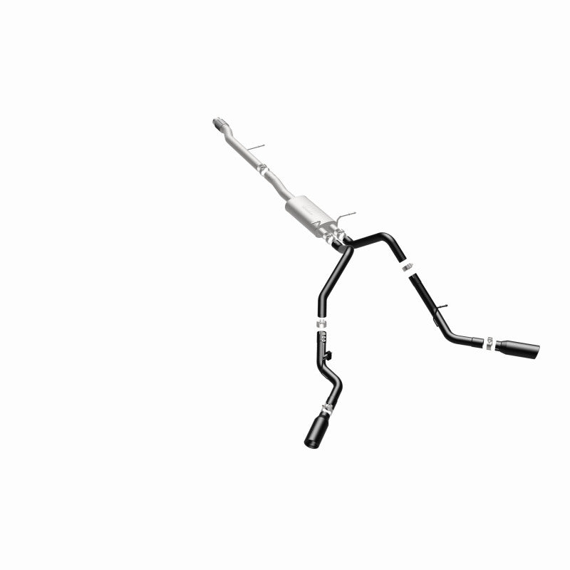 Load image into Gallery viewer, MagnaFlow SYS Cat-Back 3.5in Black Dual Split Rear Tips 14-15 Chevy Silverado/GMC Sierra 4.3L-5.3L
