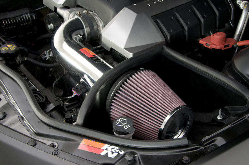 Load image into Gallery viewer, K&amp;N 10 Camaro 6.2L V8 Polished Typhoon Short Ram Intake
