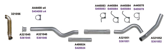 Diamond Eye KIT 4in Catback MRP Single w/ TDP AL 04-05 Chevy/GMC 6.6L Duramax 2500/3500