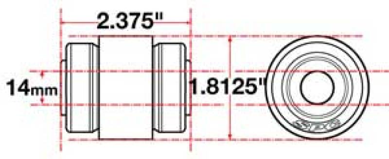 Load image into Gallery viewer, SPC Performance Flex Joint xAxis Jeep JK Rear UCA 14mm X 2 X 1.8125
