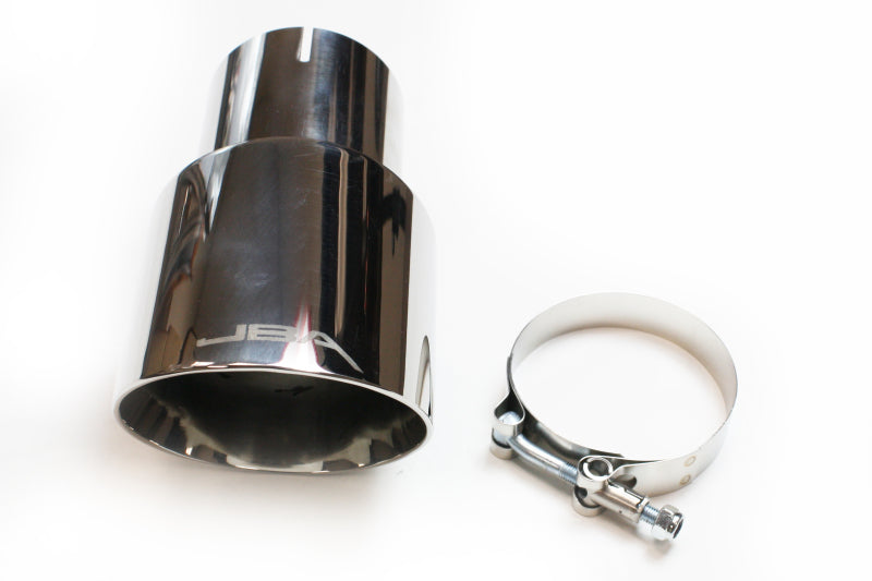 Load image into Gallery viewer, JBA 3in x 4in x 7-1/4in Double Wall Polished Chrome Tip - Clamp On
