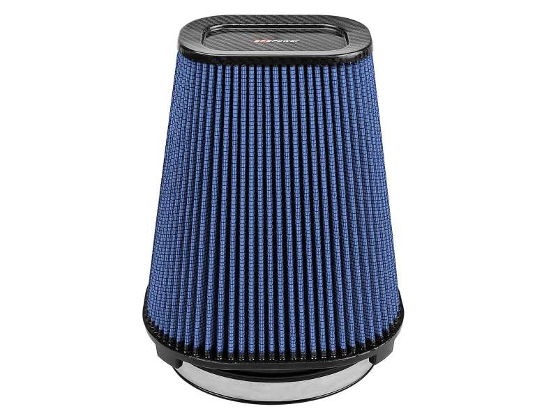 Load image into Gallery viewer, aFe Magnum FLOW Pro 5R Air Filter (5.5x 7.5)in F (9x 7)in B (5.8 x 3.8)in T (Carbon Fiber) x 10in H
