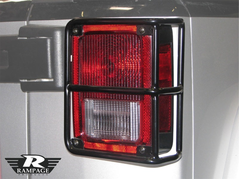 Load image into Gallery viewer, Rampage 2007-2018 Jeep Wrangler(JK) Taillight Guards - Black
