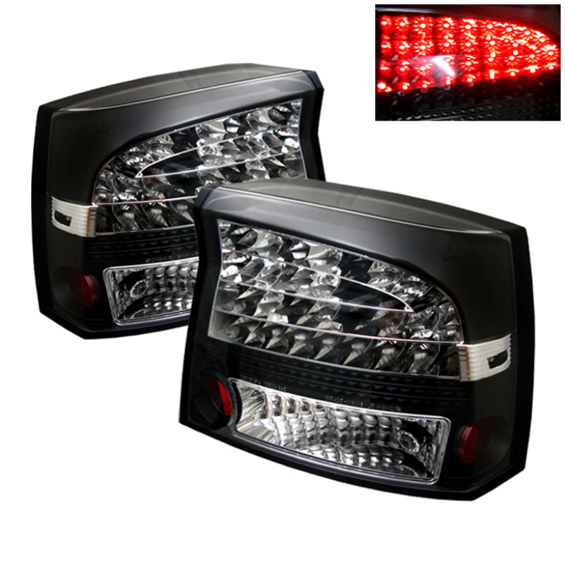 Load image into Gallery viewer, Spyder Dodge Charger 06-08 LED Tail Lights Black ALT-YD-DCH05-LED-BK
