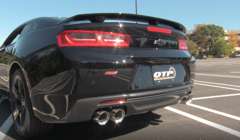 Load image into Gallery viewer, 2016-2024 Chevrolet Camaro SS  QTP Screamer Axle Back Quad Tip Bumper
