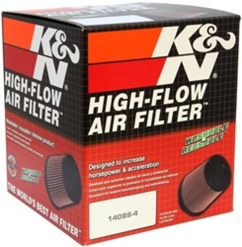 Load image into Gallery viewer, K&amp;N Filter Universal Rubber Filter 2.5 inch Flange 5.25 inch Base 5.75 inch Height
