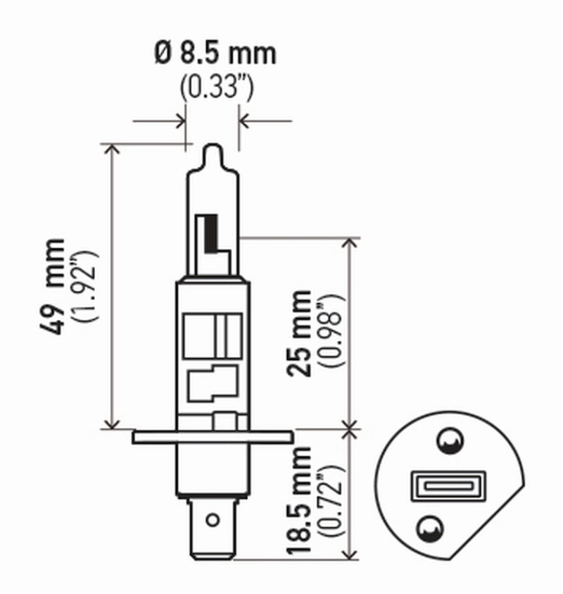 Load image into Gallery viewer, Hella Bulb H1 12V 55W P145S T25 (2)
