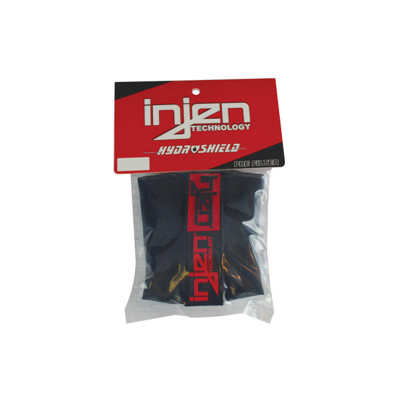 Load image into Gallery viewer, Injen Black Oval Water Repellant Pre-Filter fits X-1023 X-1029 8.5inx9in Base / 7in Tall
