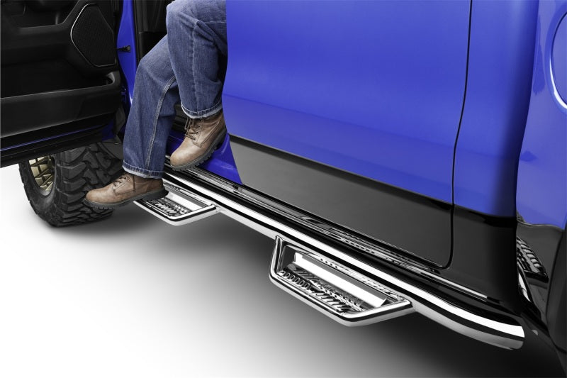 Load image into Gallery viewer, N-Fab Podium SS 19-20 Dodge RAM 1500 Crew Cab - Cab Length - Polished Stainless - 3in
