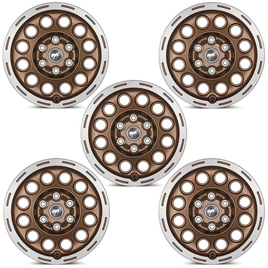Ford Racing 21-23 Bronco 17x8.0 Wheel Kit -Sinister Bronze